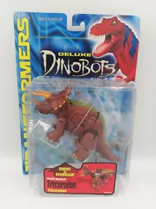 Transformers Deluxe Dinobots Triceradon Figure Hasbro 2000, New HTF - Picture 1 of 5