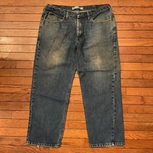 Lee Mens Relaxed Fit Blue Denim Jeans Work Pants 38x29 - Picture 1 of 17