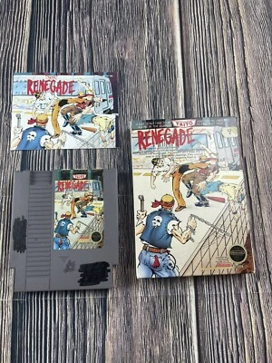 Renegade (Nintendo Entertainment System, 1987) CIB Complete With Box Manual - Image 1 of 4