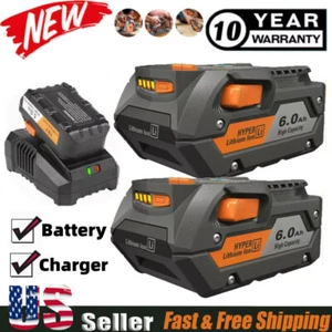 Battery For Ridgid 18V 8.0Ah 6.0Ah R840087 R840083 Rigid Tool Battery &Charger - Picture 1 of 27