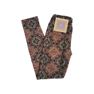 LuLaRoe Girls Juniors Tween Leggings Beautiful Multicolor Geometric Pattern NWT - Picture 1 of 6