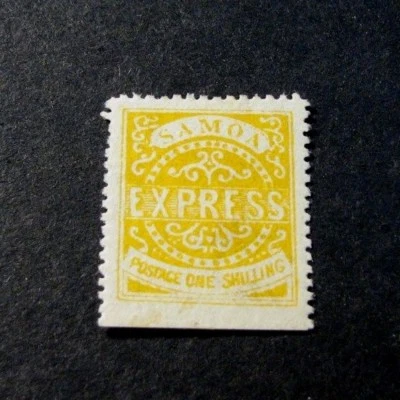 Sello de Samoa Scott # 6 Emisiones del Reino 1878 MH C495 Foto 1 de 2