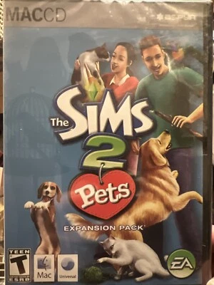 NEW SEALED 2006 Sims Pets Expansion Pack MACCD Game Disc; & Box Only For Sims2 - Image 1 of 4