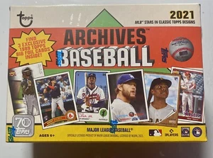 2021 Topps Archives Baseball Blaster Box - Factory Sealed - New! In Hand! - Picture 1 of 5
