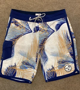 Vans Board Shorts Mens 30 Swim Tropical Hawaii Beach Surf Pool Drawstring Waist - Picture 1 of 9