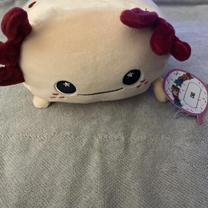 Seltenes Moosh Moosh Axolotl Cael Plüschtier Stofftier 8 Zoll Neu mit Etikett - Bild 1 von 5