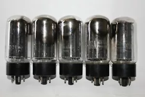 5 x RCA 5U4GB black plate rectifier tubes, Tested Good ! (U-1) - Picture 1 of 2