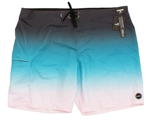 O'Neill Men's 44  Gray Blue Pink Hyperfreak Fade Stretch Board Shorts 19" - Picture 1 of 2
