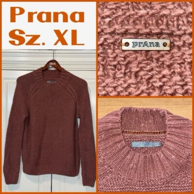 prana свитер женщин XL Nemma теплый органический хлопок Mockneck пуловер кабель трикотажа - Изображение 1 из 4
