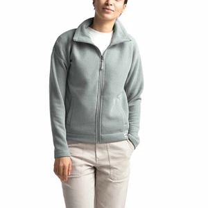 The North Face Women's Sibley Fleece Full Zip Jacket Gray Medium  100% authentic - Picture 1 of 2