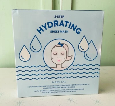 NEW SEALED MARY KAY 2-STEP HYDRATING SHEET MASK NIB Gift Set / Spa/ Facial/ Gift - Image 1 of 4