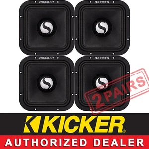 2 KICKER 49ST7MR8 CAR/SPL AUDIO 7" ST SERIES MIDRANGE SPEAKERS 8-OHMS 2 PAIRS - Picture 1 of 6