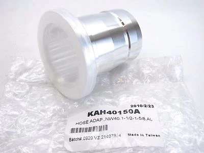 Agilent Varian KAH40150A Hose Adapter NW40,1-1/2 - 1-5/8,Hose,AL   b288 - Image 1 of 4