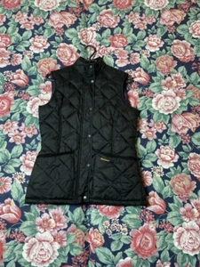 Gilet trapuntato donna Barbour full zip nero taglia UK10 EU36 US6 - Foto 1 di 18