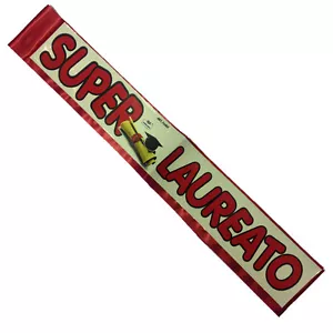 Graduation Photo Party And Celebration Sash Red SUPER GRADUATE 2 M Made In Italy - Picture 1 of 1