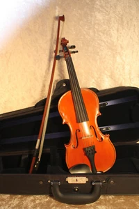 1/4 Violíne für Kinder (Carlo Lamberti LV11 Sonata) + Bow + Case TOP-Erhaltung 1 - Picture 1 of 11