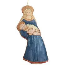 Plush Christmas Ornaments Mary Baby Jesus Madonna and Child Nativity Catholic