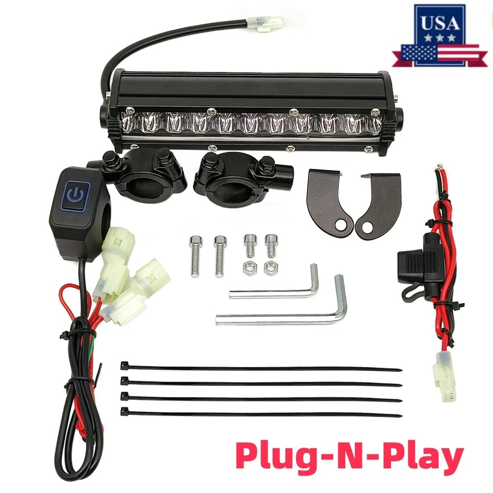 For Yamaha TTR50/110/125/230/225/250 LED Headlight Light Bar Kit Plug-n-Play US - Image 1 of 4