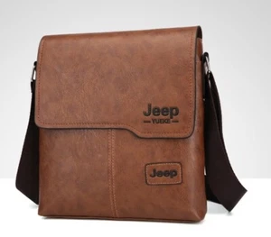 Borsello Uomo Jeep Yueke Tracolla Borsa elegante Vintage - Foto 1 di 15