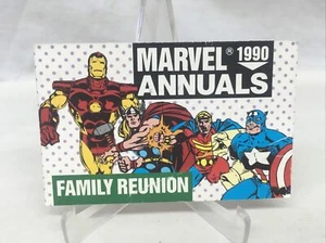 1990 Marvel Annuals *Family Reunion* Promo Card - The Terminus Factor - Crease - Picture 1 of 6