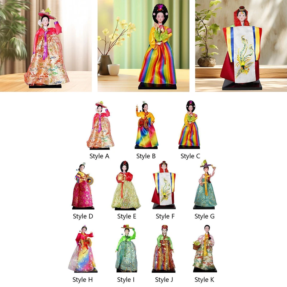 Koreanische Geisha-Puppe, Kimono-Figur, Puppe, Neuheit, Mini, traditionelles - Bild 1 von 1