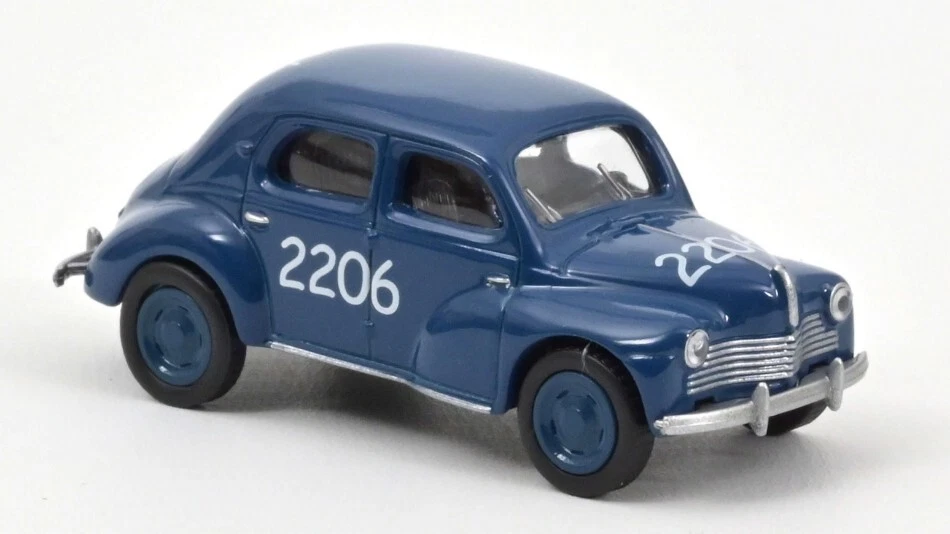 RENAULT 4 CV 1954 N.2206 RACING 1 64 Norev Auto Rally Modellino Nuovo