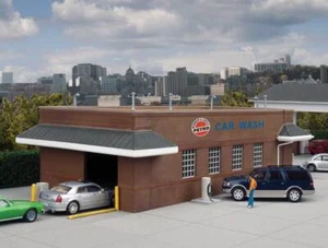 Walthers Cornerstone Scala 1/87 HO STAZIONE DI SERVIZIO AUTOLAVAGGIO Kit Drive-Thru 933-3539 - Foto 1 di 4