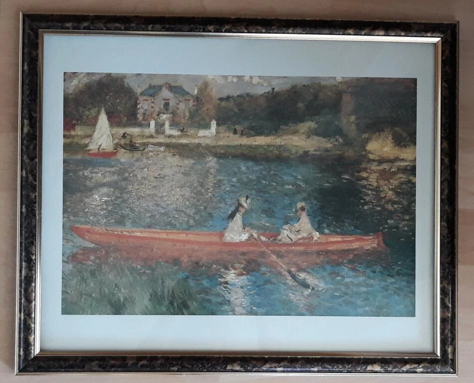 Mit Rahmen: Kunstdruck EGIM, Milano: RENOIR - Die Seine bei Asniere - Bild 1 von 1