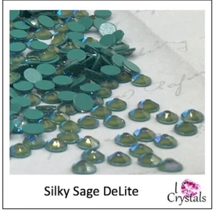 SILKY SAGE DELITE Austrian Crystal Flatback Rhinestones 2088 12ss 16ss 20ss 30ss - Picture 1 of 4
