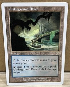 Underground River - Seventh 7th Edition - Magic the Gathering - MTG - Excellent - Picture 1 of 2