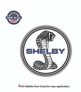 SHELBY COBRA FORD VINYL DECAL STICKER CAR TRUCK BUMPER 4MIL BUBBLE FREE US MADE - Bild 1 von 2