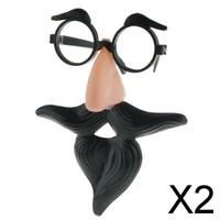 Nase Bart Spaßbrille Partybrille NEU Brille Slapstick mit Augenbrauen