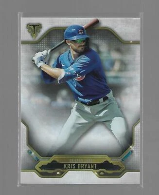 2020 TOPPS TRIPLE THREADS KRIS BRYANT CHICAGO CUBS # 18 BASE CARD MINT CONDITION - Image 1 of 2
