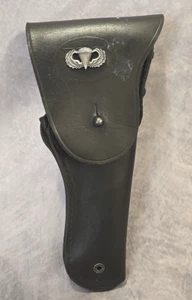 Vintage US Military 1911 Hunter Corp Black Leather Holster #7791466 - Picture 1 of 9
