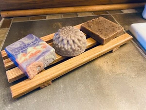 1 Luxuriöse Massivholz XL Spa Seifenschale - 4" x 10" Hergestellt in den USA - - Bild 1 von 5