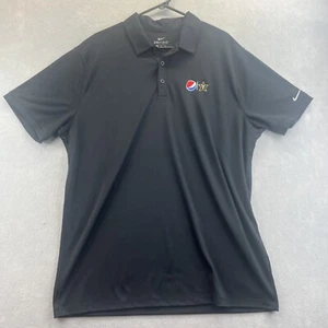 Nike Pepsi Vandy Polo Shirt Mens XXL Black Dri Fit Work Wear Casual Polyester - Picture 1 of 9