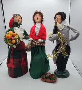 LOTE DE 3 Byers Choice - Mujer Compradora Tradicional, Sra. Cratchit, Hombre Con Vino - Imagen 1 de 24