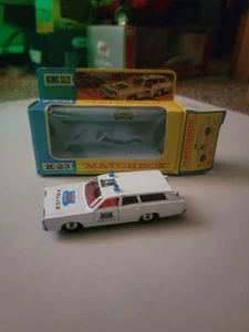 Vintage Matchbox King Size K-23 Mercury Police Car w/ Original Box - Picture 1 of 8