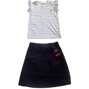 French Toast School Uniform Skirt Girls Navy Blue Pleated Size 12 NWT/(Size 8 T) - Picture 1 of 12