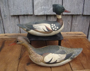 ATEMBERAUBENDE MINIATUR MERGANSER PR REG BIRKE CHINCOTEAGUE ISLAND E. SHORE VIRGINIA - Bild 1 von 3