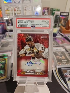 2024 Topps Stadium Club Chrome Xander Bogaerts #SCCA-XB Red Refractor /50 PSA 9 - Picture 1 of 2