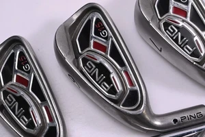 Left Hand Ping G15 Irons / 5-PW+SW / Black Dot / Regular Flex Ping AWT Shafts - Picture 1 of 7