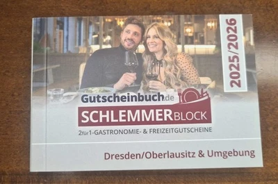 Gutscheinbuch 2026 Schlemmerblock Sachsen Dresden Oberlausitz Code Preis 44,90 € - Bild 1 von 2