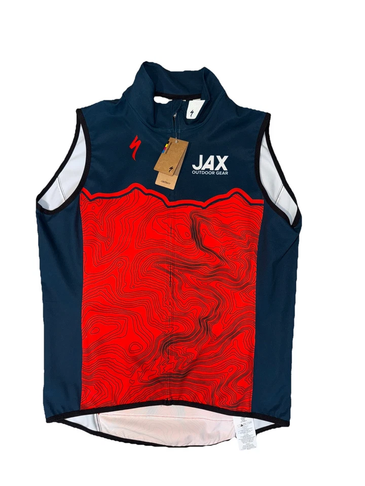 $110 Specialized Men’s Deflect Alpha Zip Vest - Red/Blue - Medium -NEW WITH TAGS - Image 1 of 4