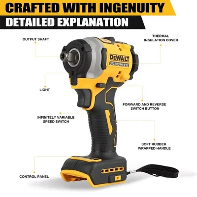 Brand New DeWALT DCF850B ATOMIC 20V 1/4" 3-Speed Impact Driver Tool Only - Image 1 of 4