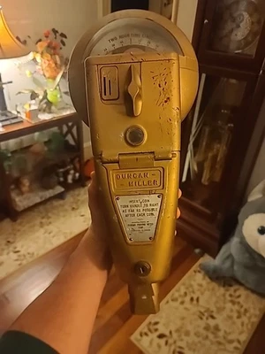 Medidor de estacionamiento Duncan vintage de 2 horas en funcionamiento 1 5 10 centavos Chicago Illinois sin llave Foto 1 de 4