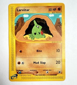 Pokémon Larvitar 116/165 Expedition Base Set Regular E READER Pokemon Card HP - Picture 1 of 2