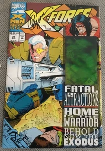 Marvel Comics X-Force #25 1993 variante de holograma firmada por Greg Capullo con certificado de autenticidad - Imagen 1 de 8