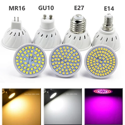 E27 E14 GU10 MR16 LED Spotlight LED Bulb 5W 7W 9W Light   Lamp Downlight 220V - Image 1 of 4