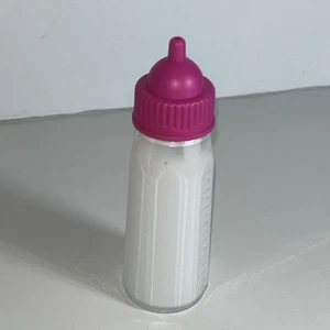 Baby Doll Pretend Play Bottle Milk "Disappearing Pink Cap - Picture 1 of 4